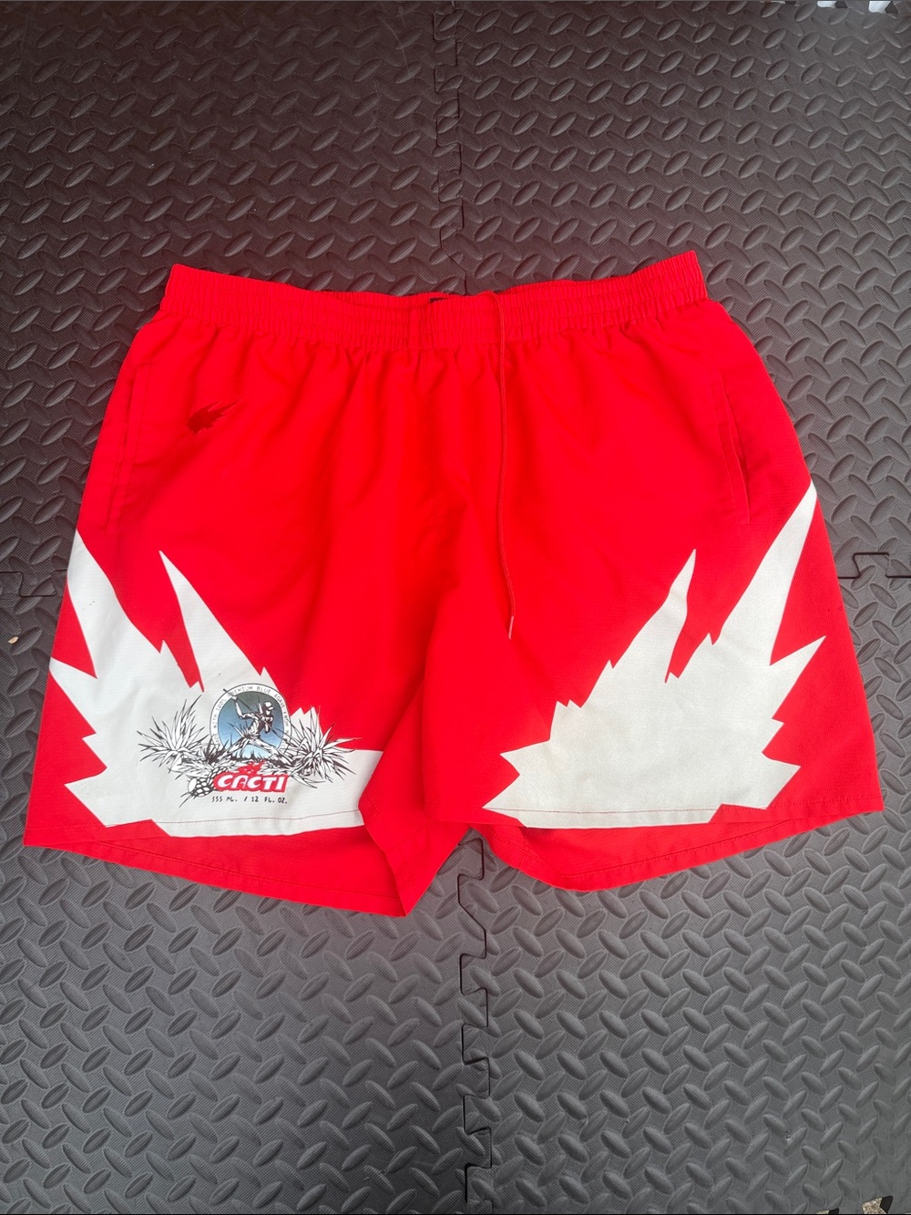 Red Cactus by Travis Scott Graphic Men’s Athletic Shorts size 2XL